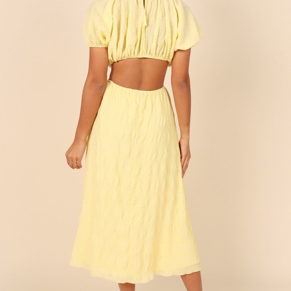 Yellow Cutout Dress - Picture 4 of 7
